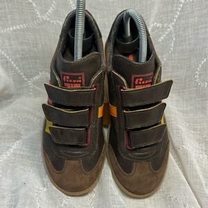Tisza leather velcro sneakers 70s style